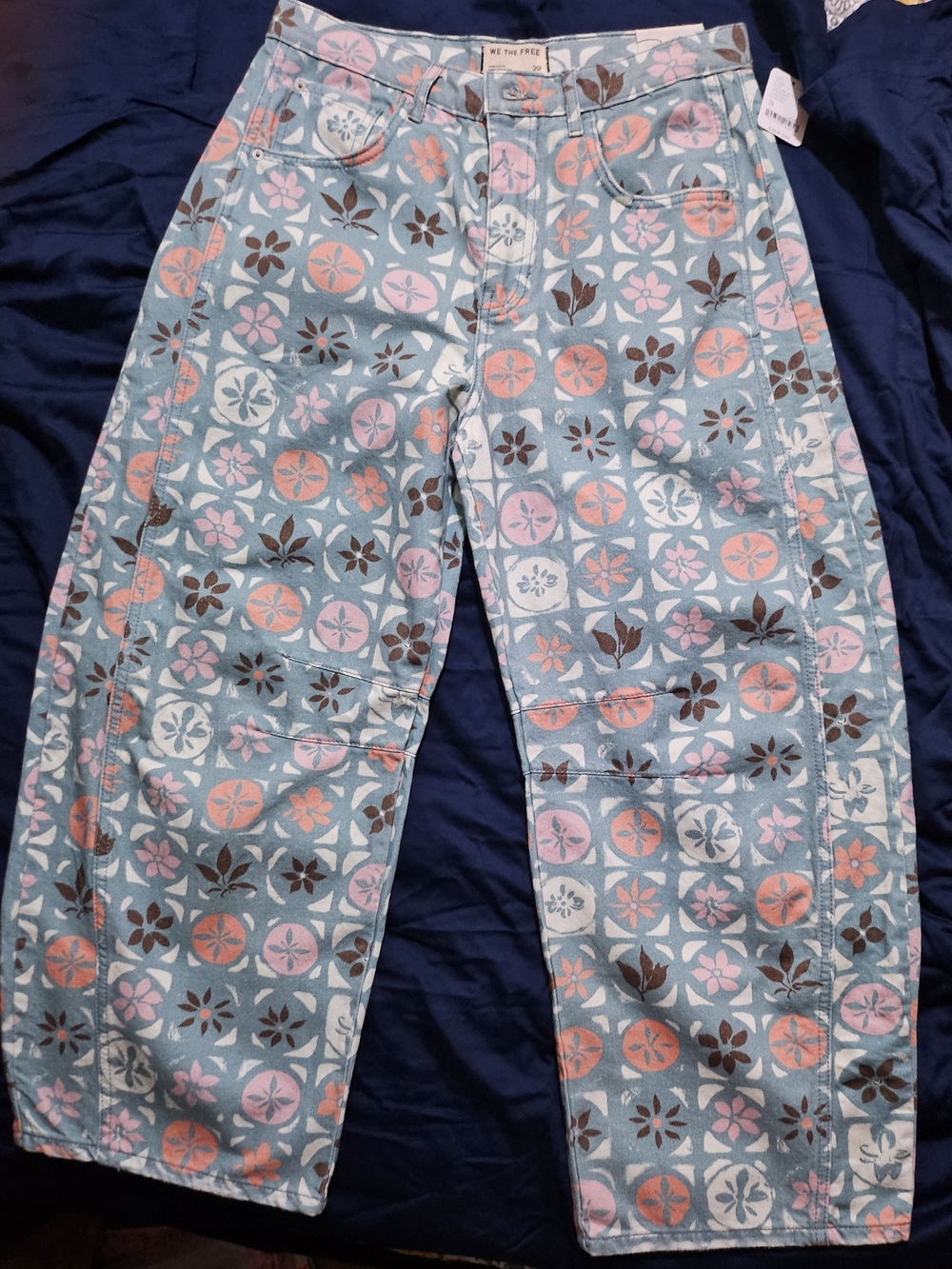 We The Free Colorful Barrel Jeans